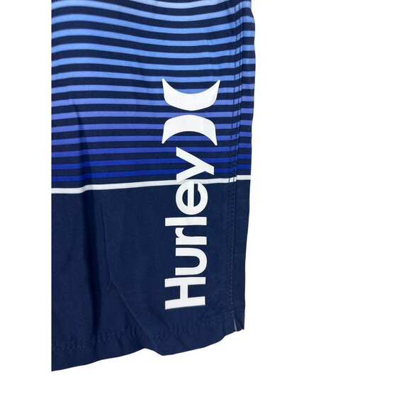 Hurley Boys Board Shorts Tropical Print With Drawstring Waist & Back Pocket Size - Picture 2 of 12